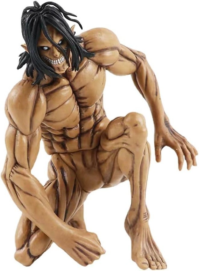 FUNFOB Attact On Titan Eren Yeager Action Figure Height -17cm Collectible for Anime Fans PVC Multicolour | Eren Yeager Beast Mode - Image 1